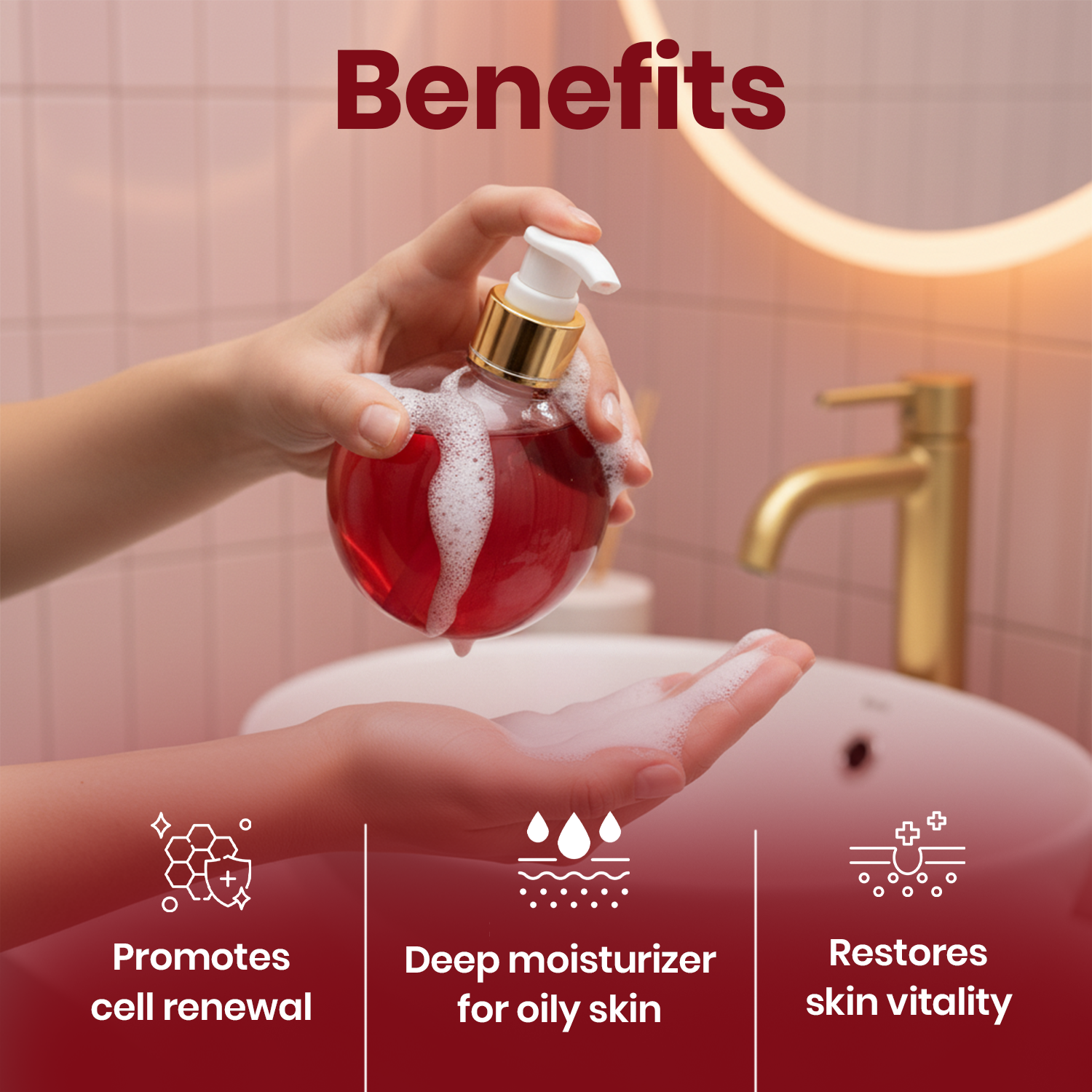 Pomegranate Oil Liquid Soap | Organic Liquid Soap | Olive Plus Shop