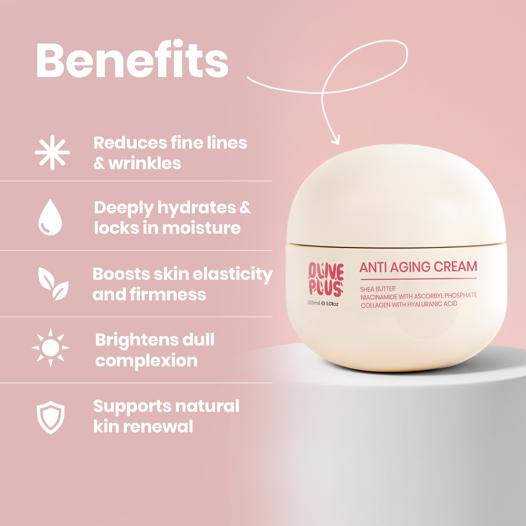 Anti-Aging Cream For Women | Anti-Aging Cream | Olive Plus Shop