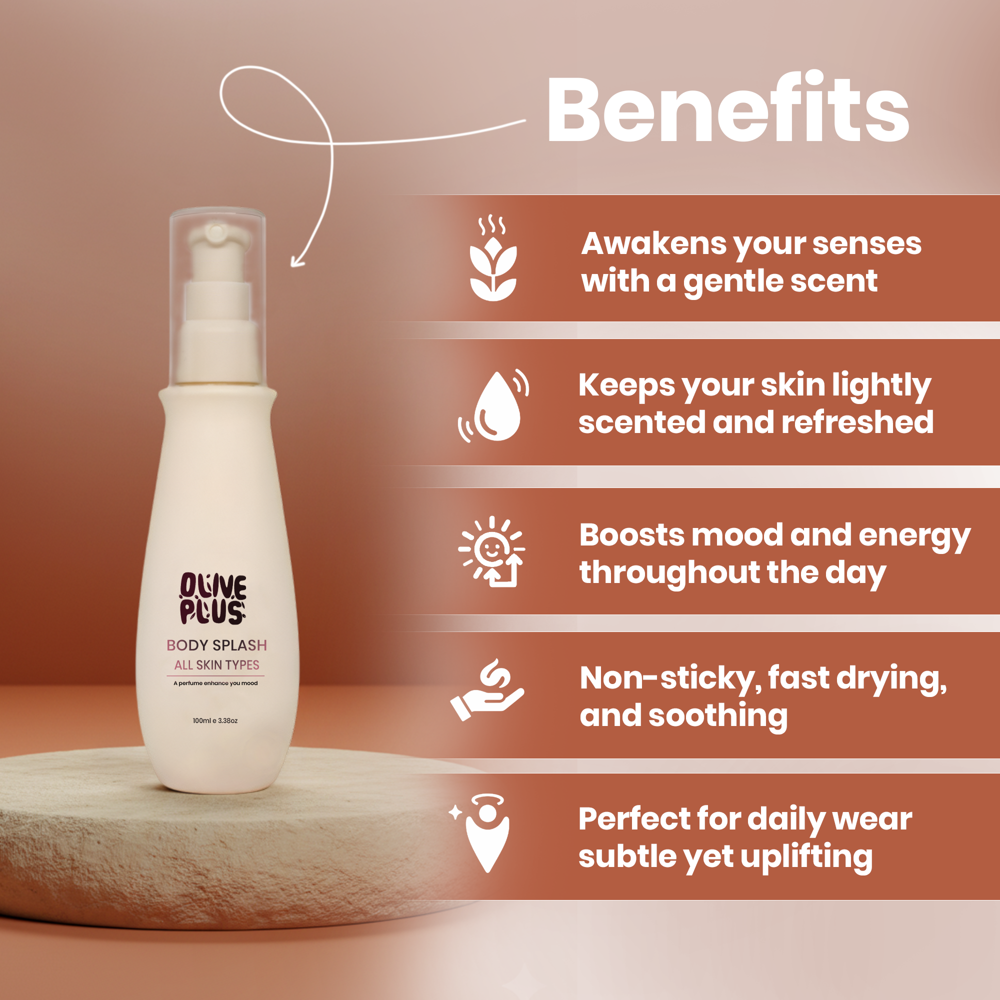 Natural Body Splash | Body Splash | Olive Plus Shop