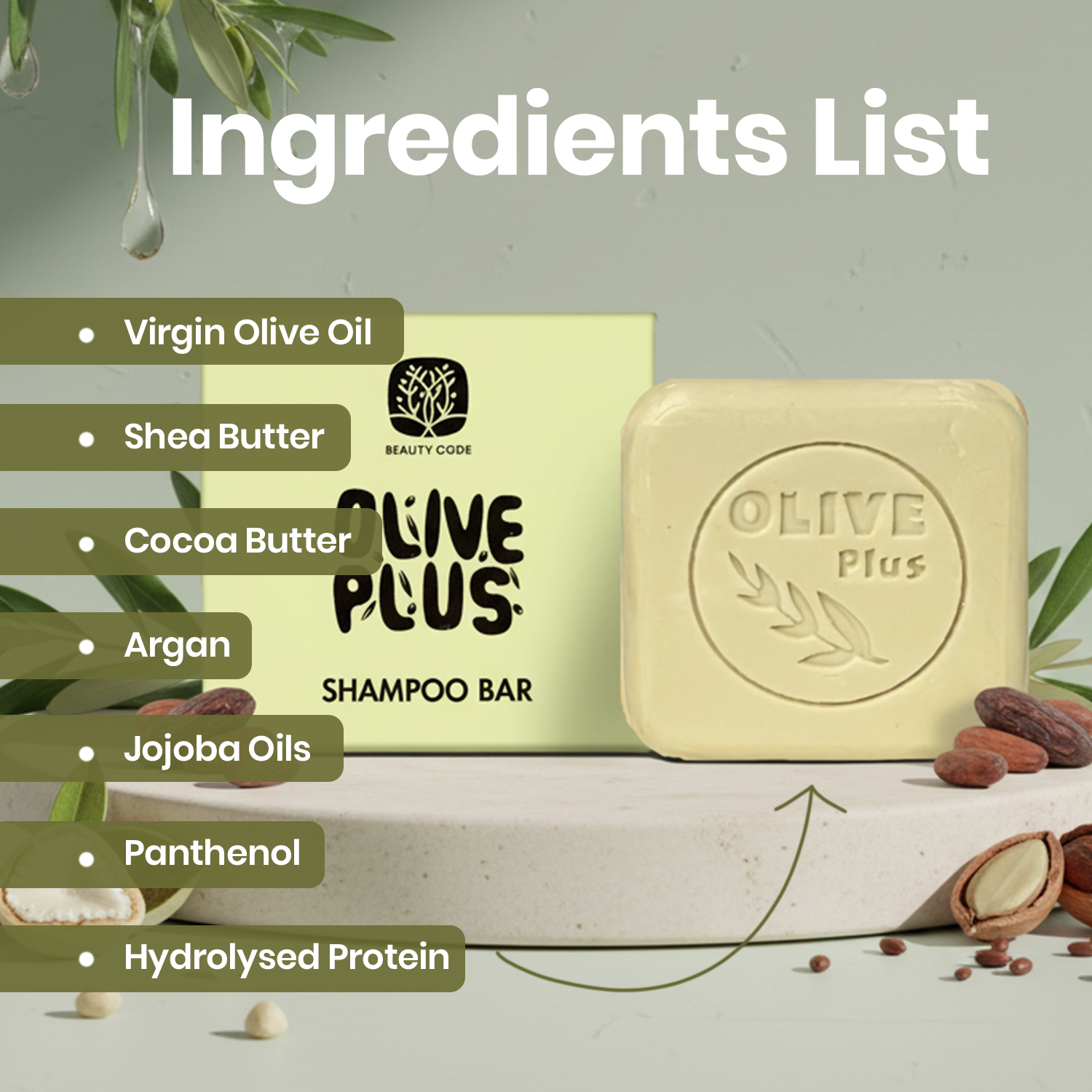 Shampoo Soap Bar | Natural Shampoo Bar | Olive Plus Shop