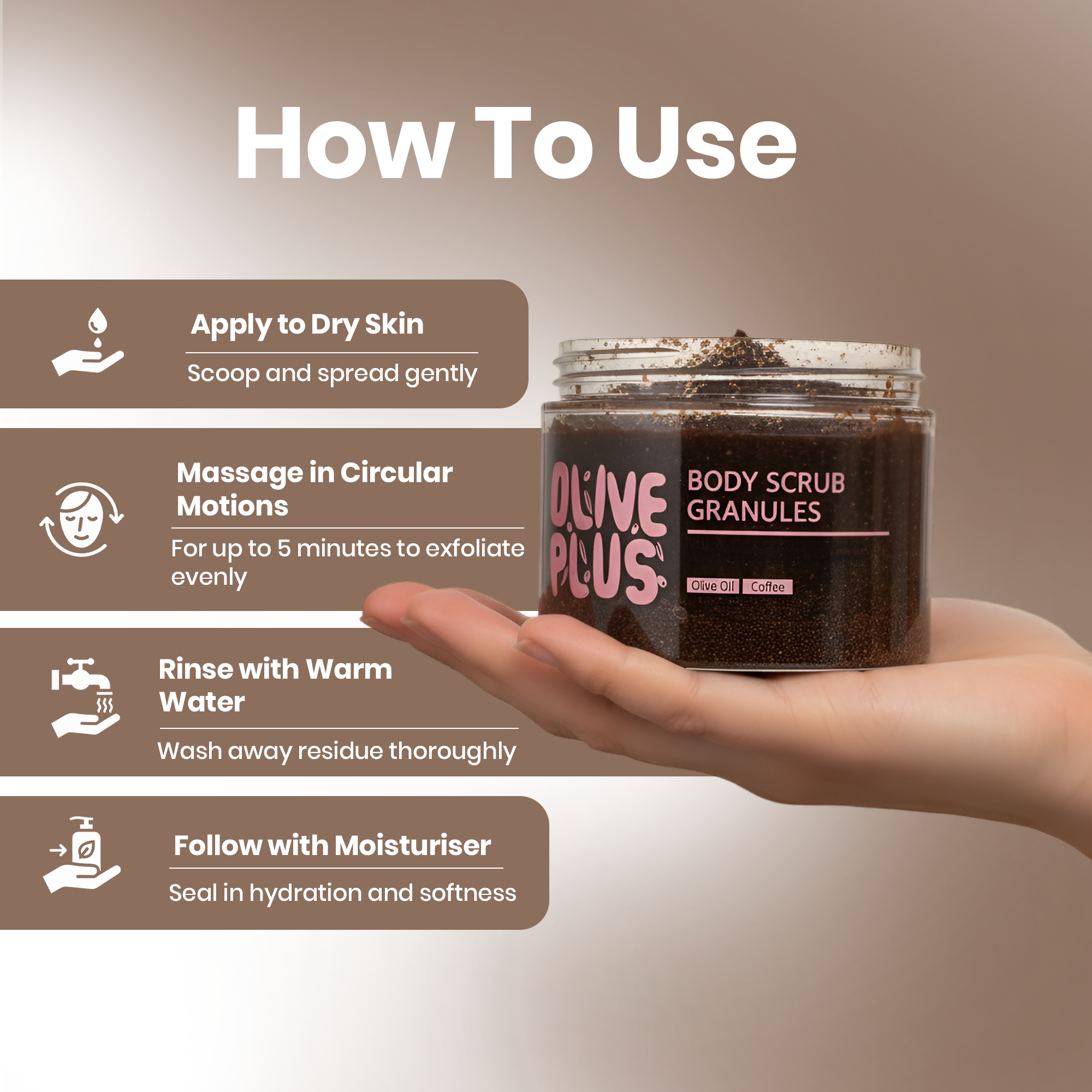 Natural Body Scrub | Best Body Face Scrub | Olive Plus Shop