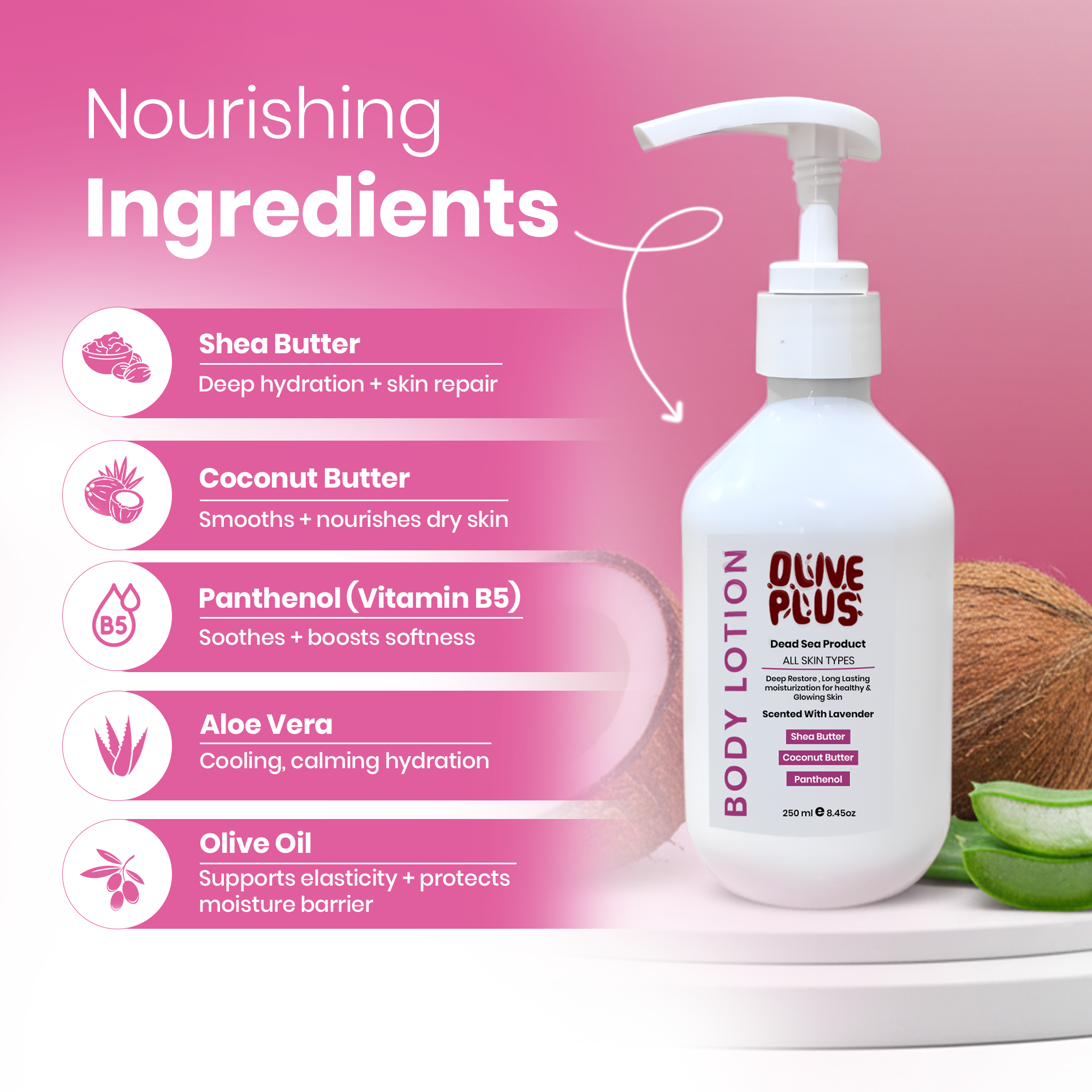 Deep Moisture Body Lotion | Moisture Body Lotion | Olive Plus Shop