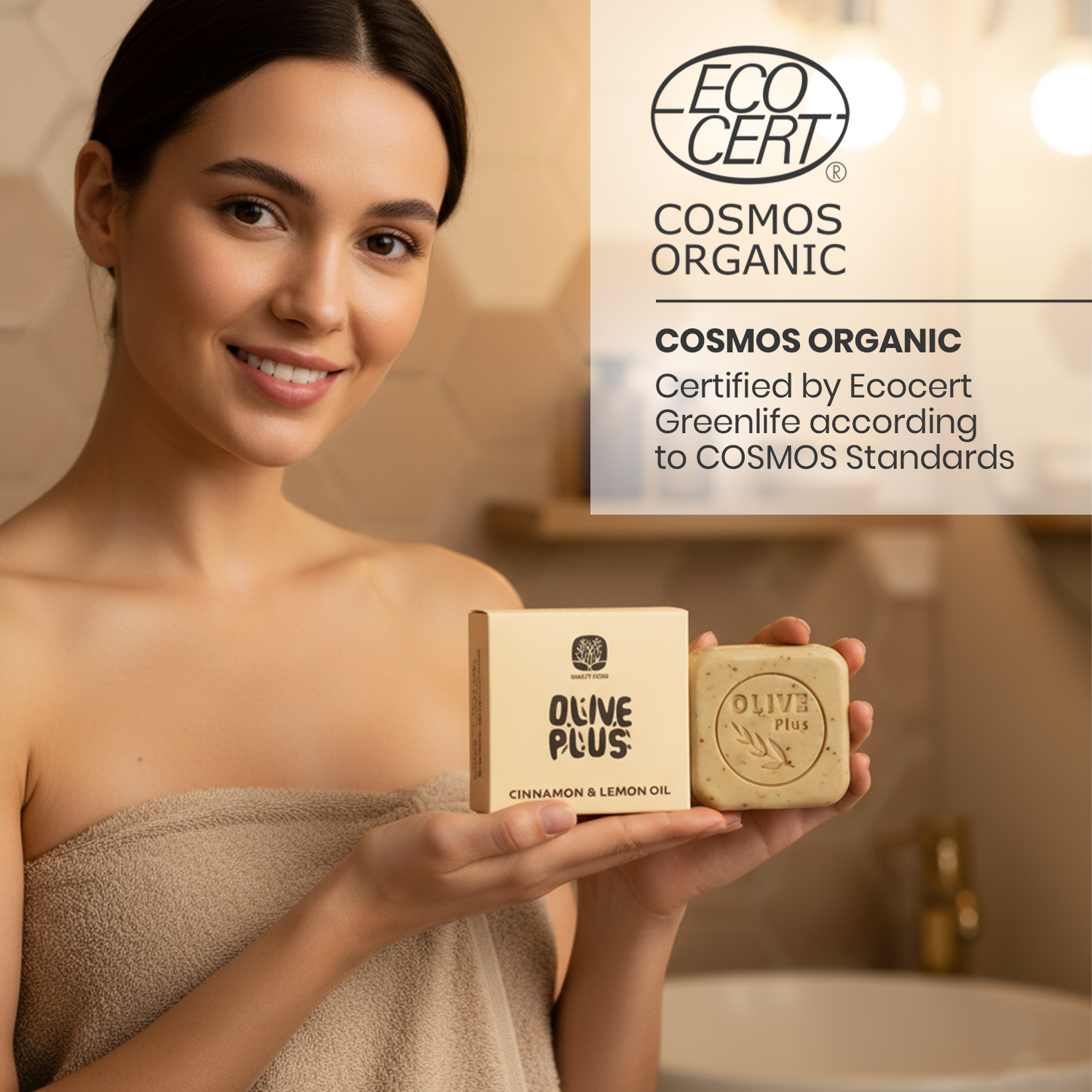Cinnamon &amp; Lemon Oil Bar Soap | Pure Soap | Olive Plus Shop