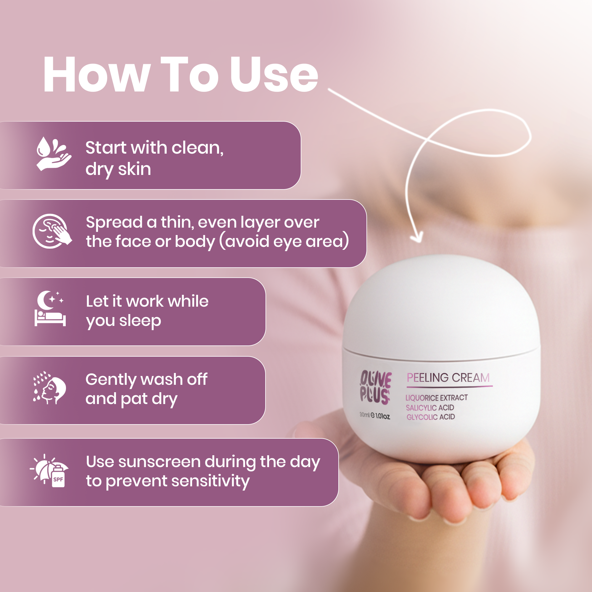 Peeling Cream For Body | Gentle Peeling Cream | Olive Plus Shop