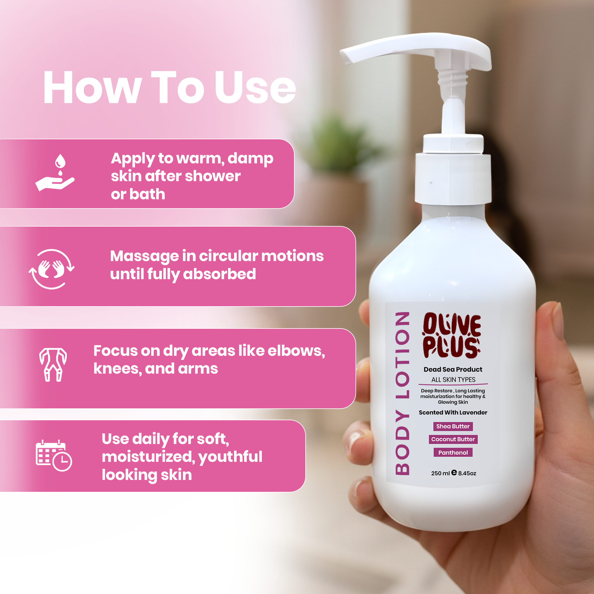 Deep Moisture Body Lotion | Moisture Body Lotion | Olive Plus Shop