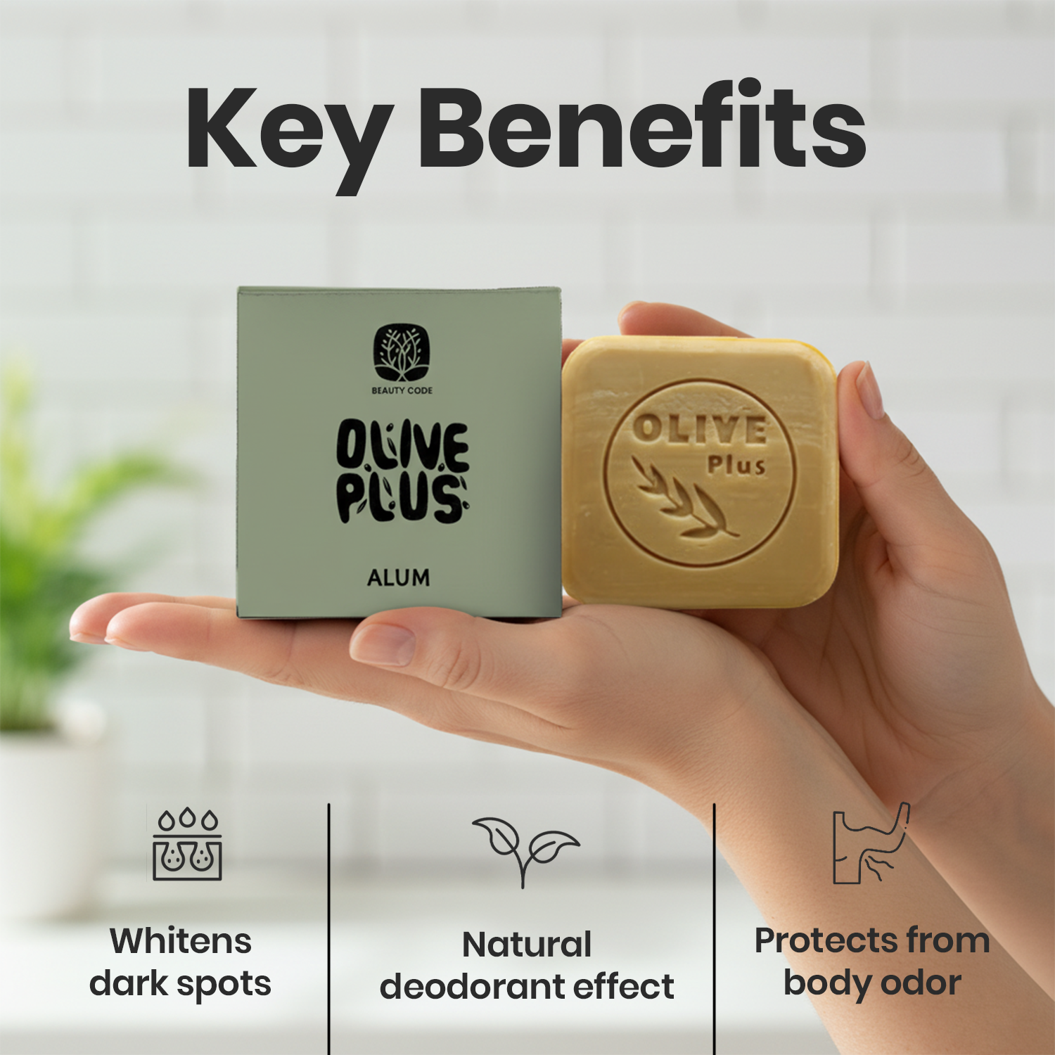 Alum Bar Soap | Olive Plus Alum Soap Bar | Olive Plus Shop