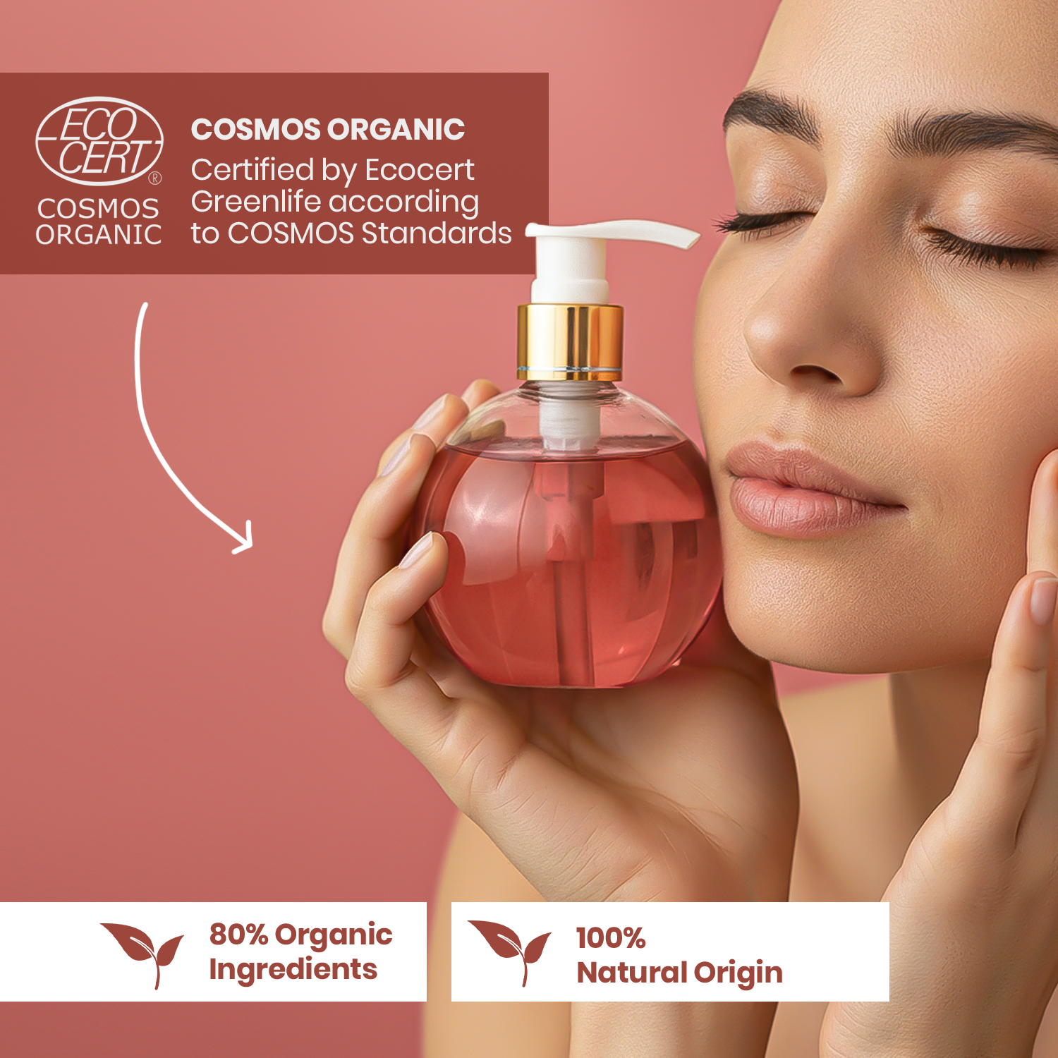 Rose Oil Liquid Soap | Organic Liquid Soap | Olive Plus Shop