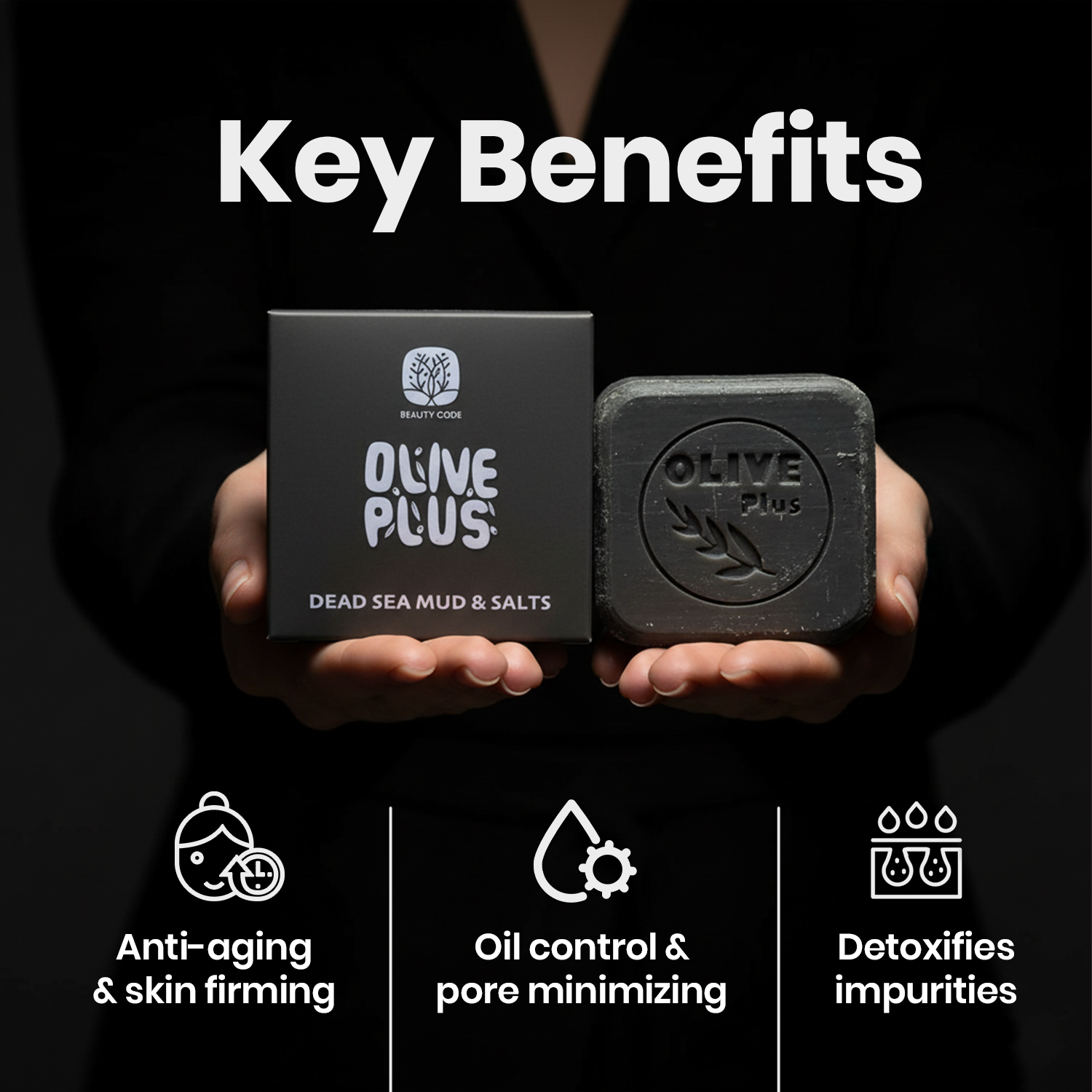 Dead Sea Mud & Salts Soap | Natural Bar Soap | Olive Plus Shop