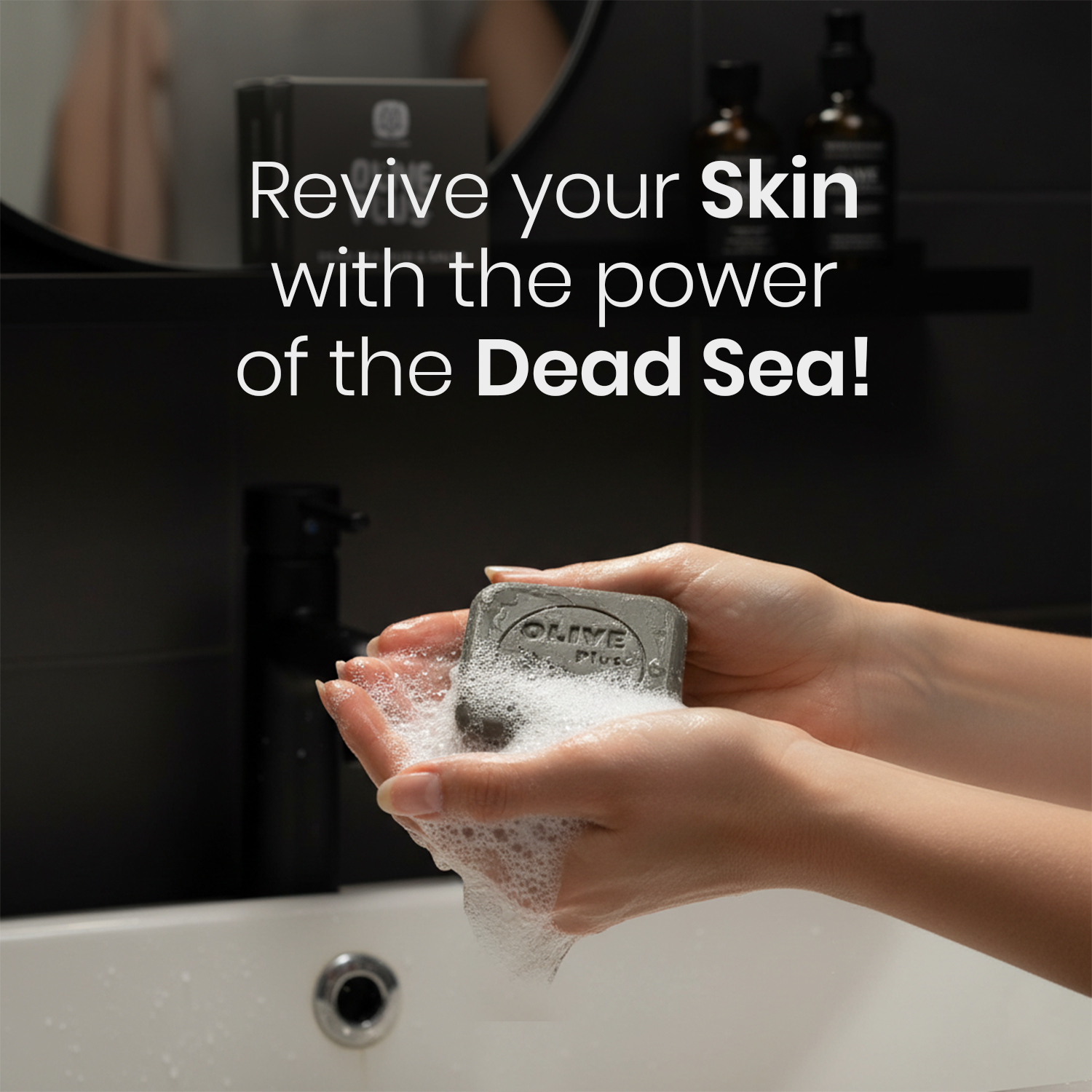 Dead Sea Mud &amp; Salts Soap | Natural Bar Soap | Olive Plus Shop