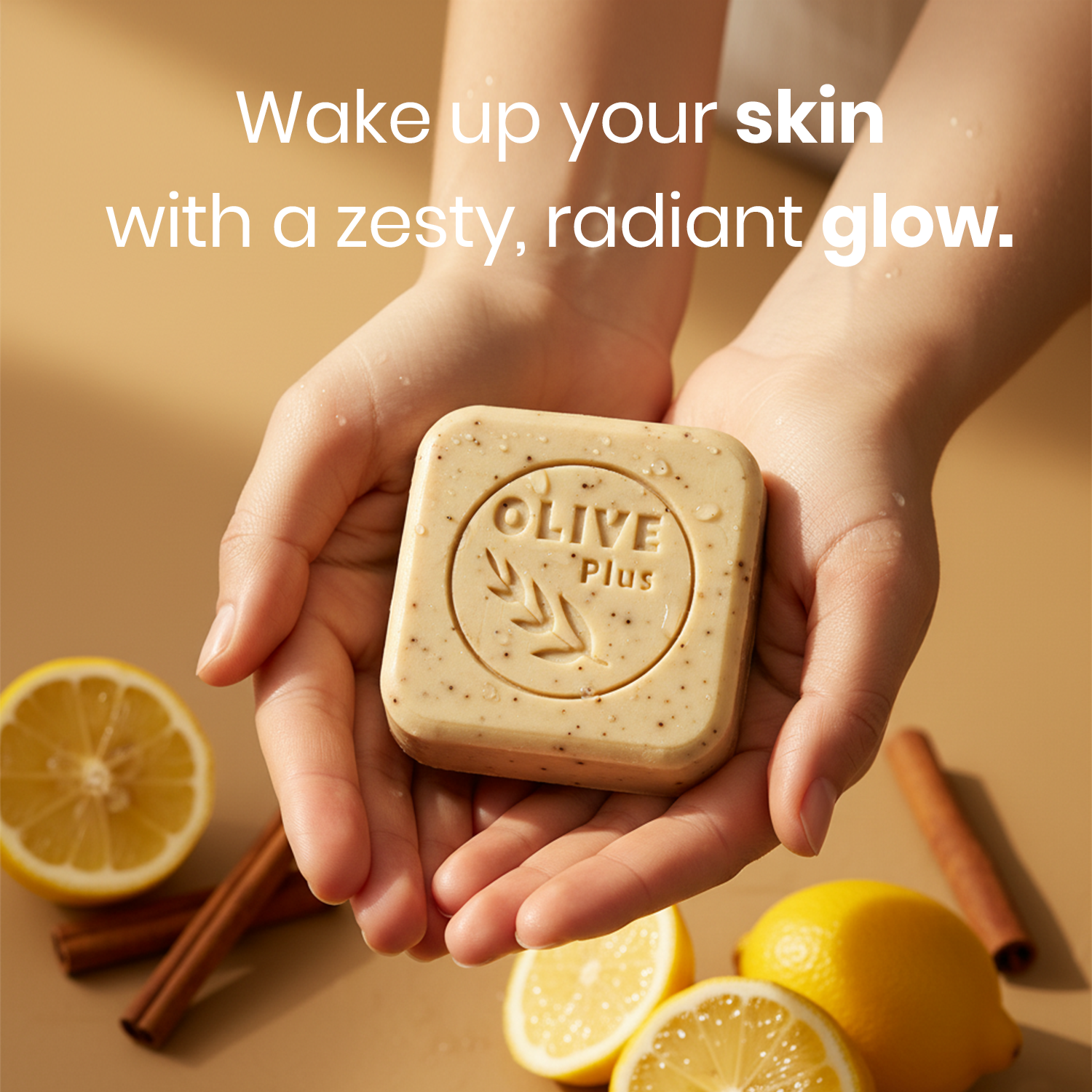 Cinnamon &amp; Lemon Oil Bar Soap | Pure Soap | Olive Plus Shop