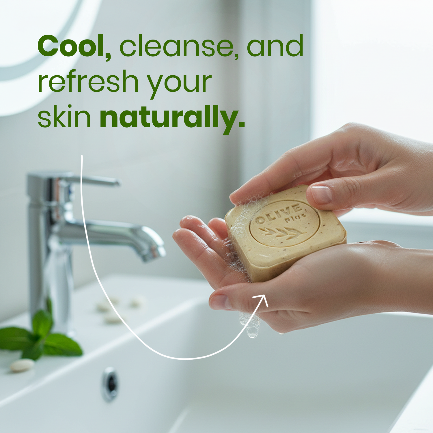 Almond &amp; Mint Soap | Handmade Soap | Olive Plus Shop