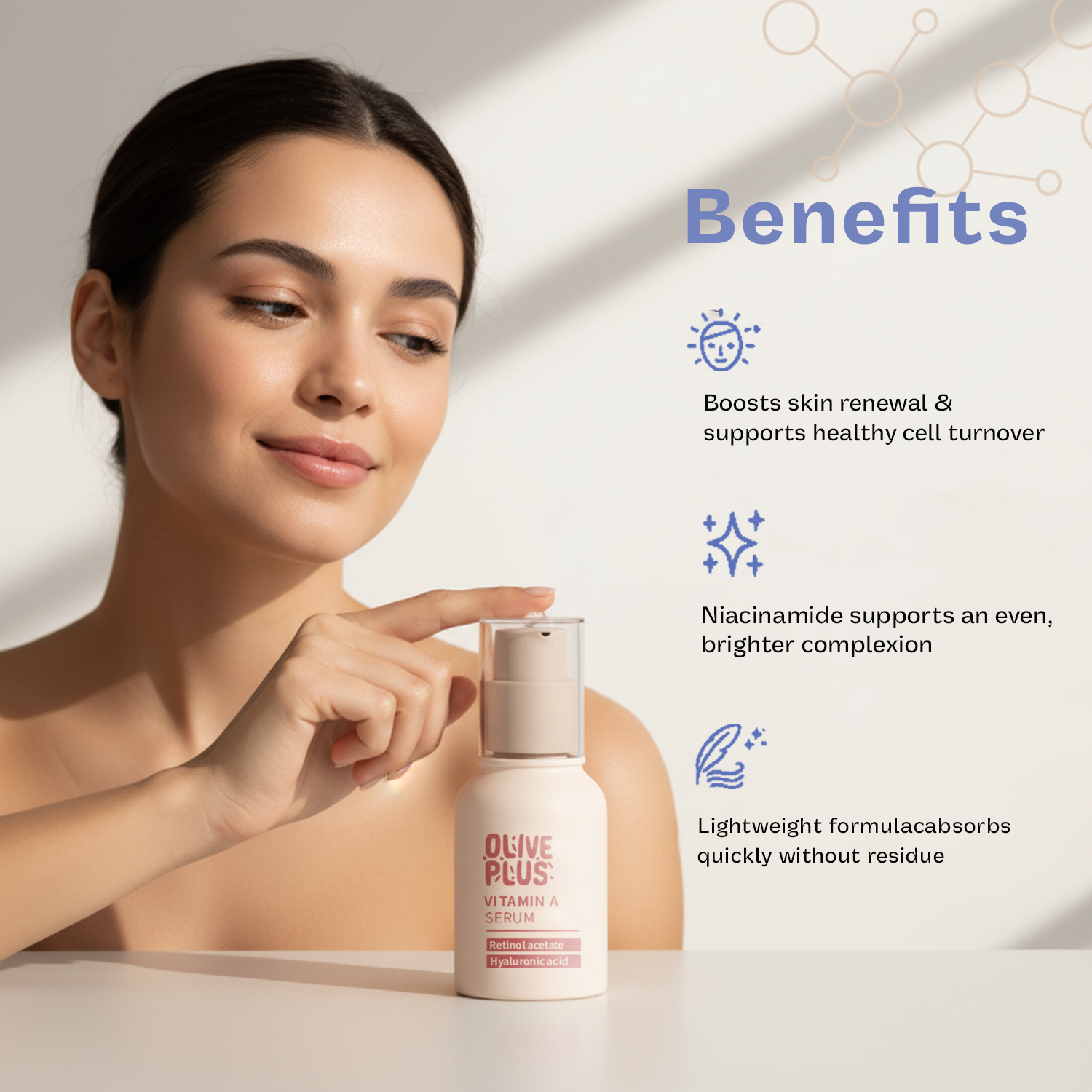 Vitamin A Facial Serum | Vitamin A Face Serum | Olive Plus Shop