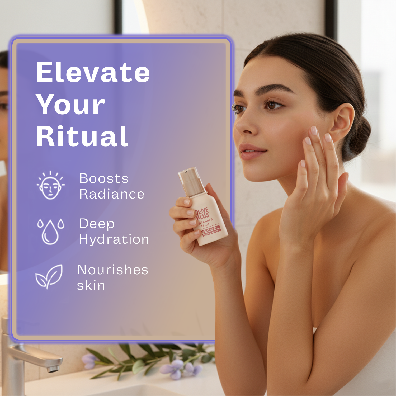 Vitamin A Facial Serum | Vitamin A Face Serum | Olive Plus Shop