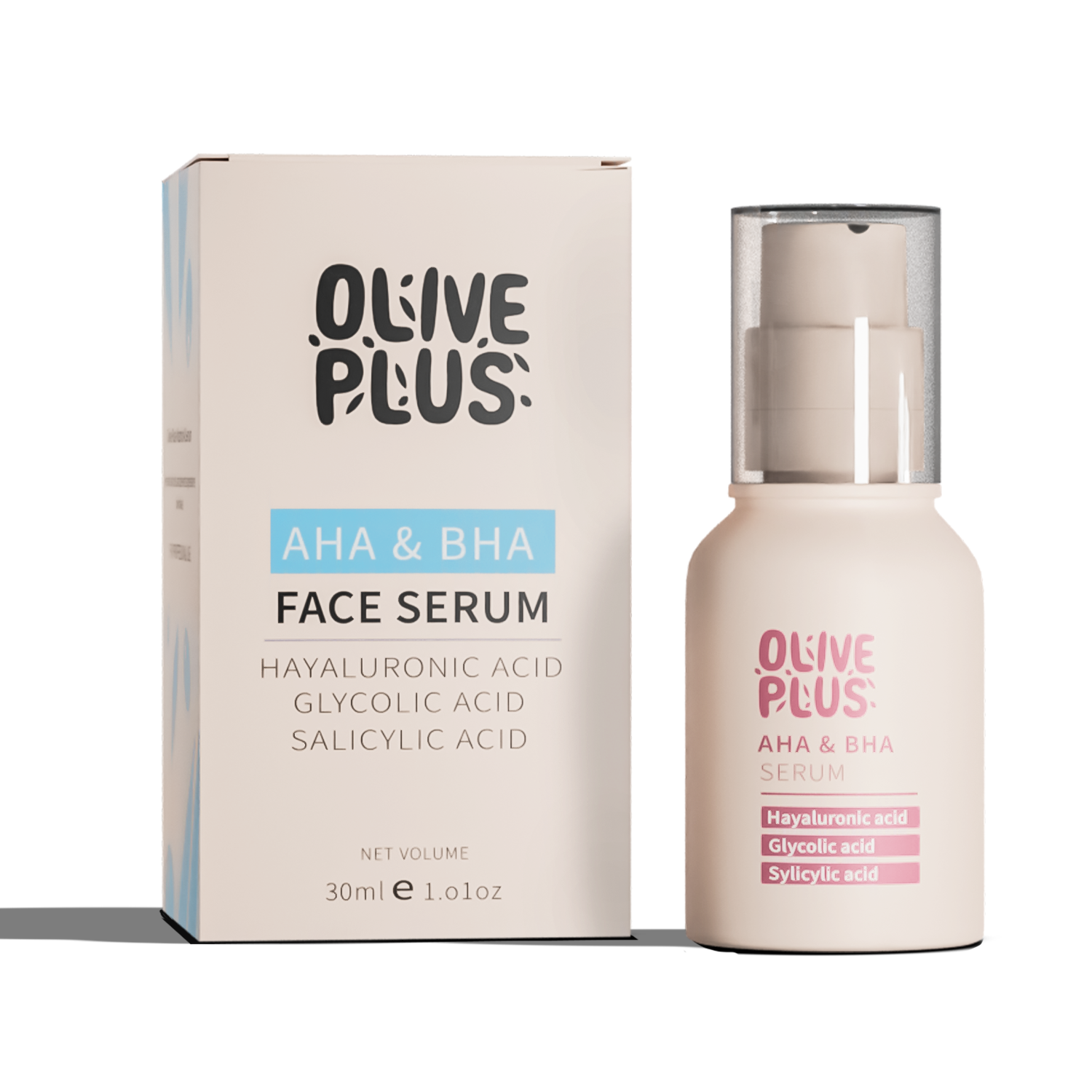 AHA & BHA Face Serum | AHA & BHA Lotion | Olive Plus Shop