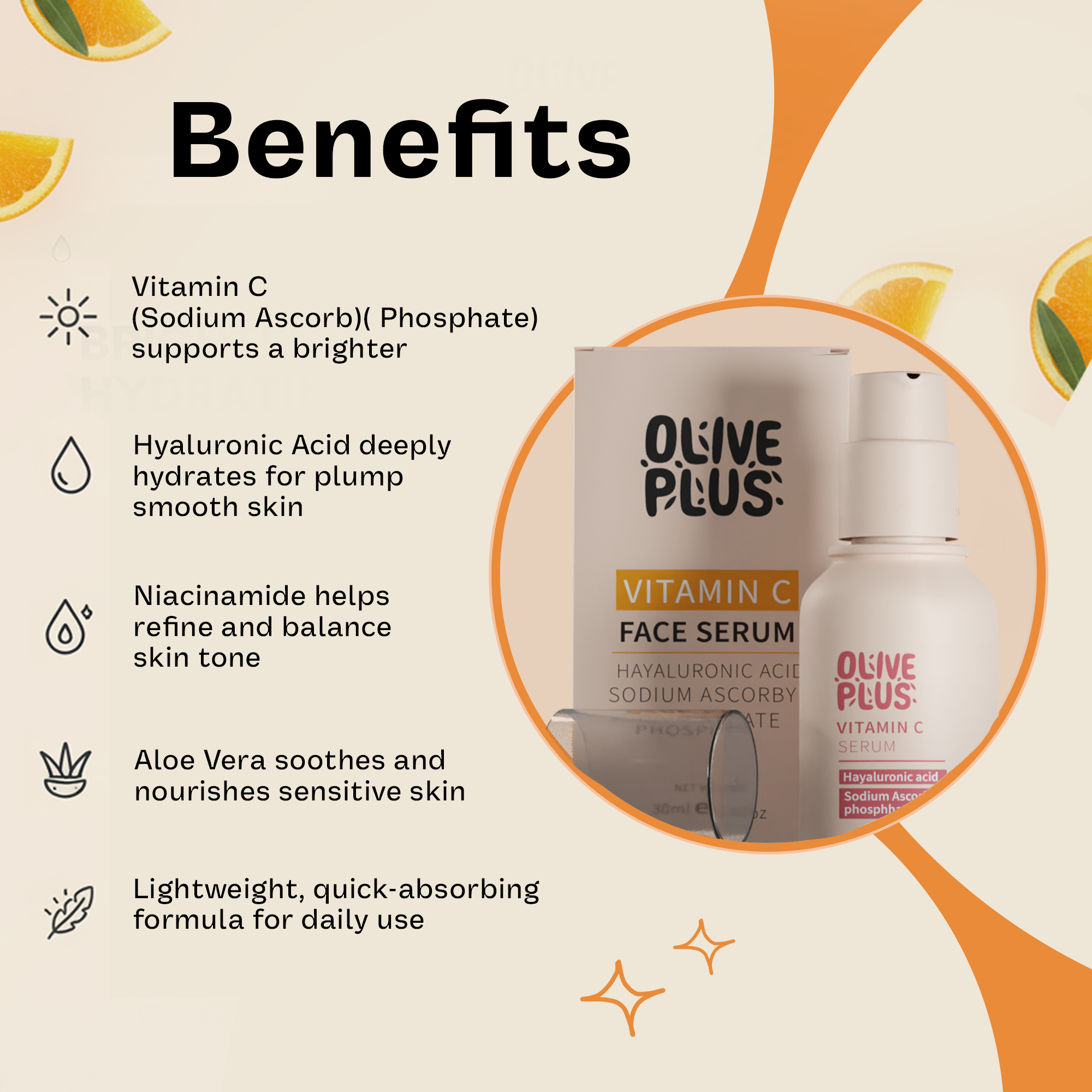 Face Cosmetics Serum | Vitamin C Serum | Olive Plus Shop