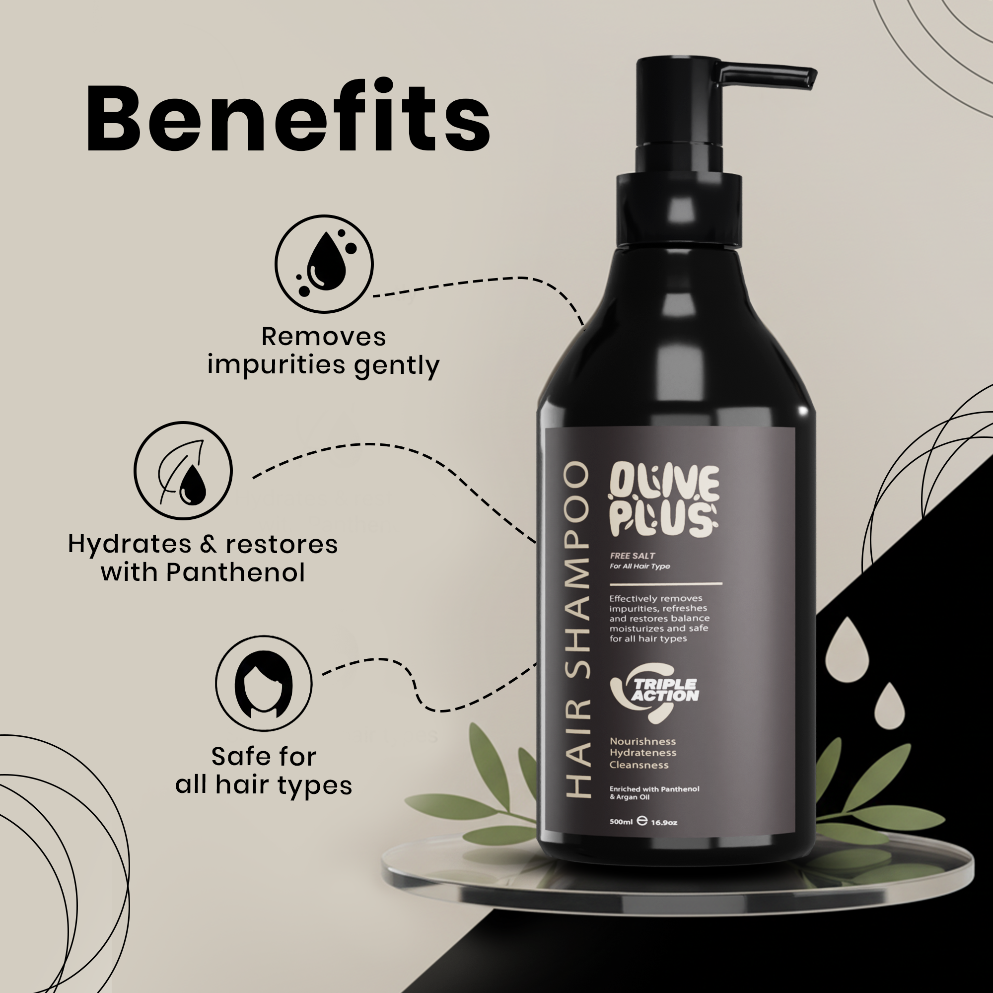 Panthenol Argan Shampoo | Panthenol Shampoo | Olive Plus Shop