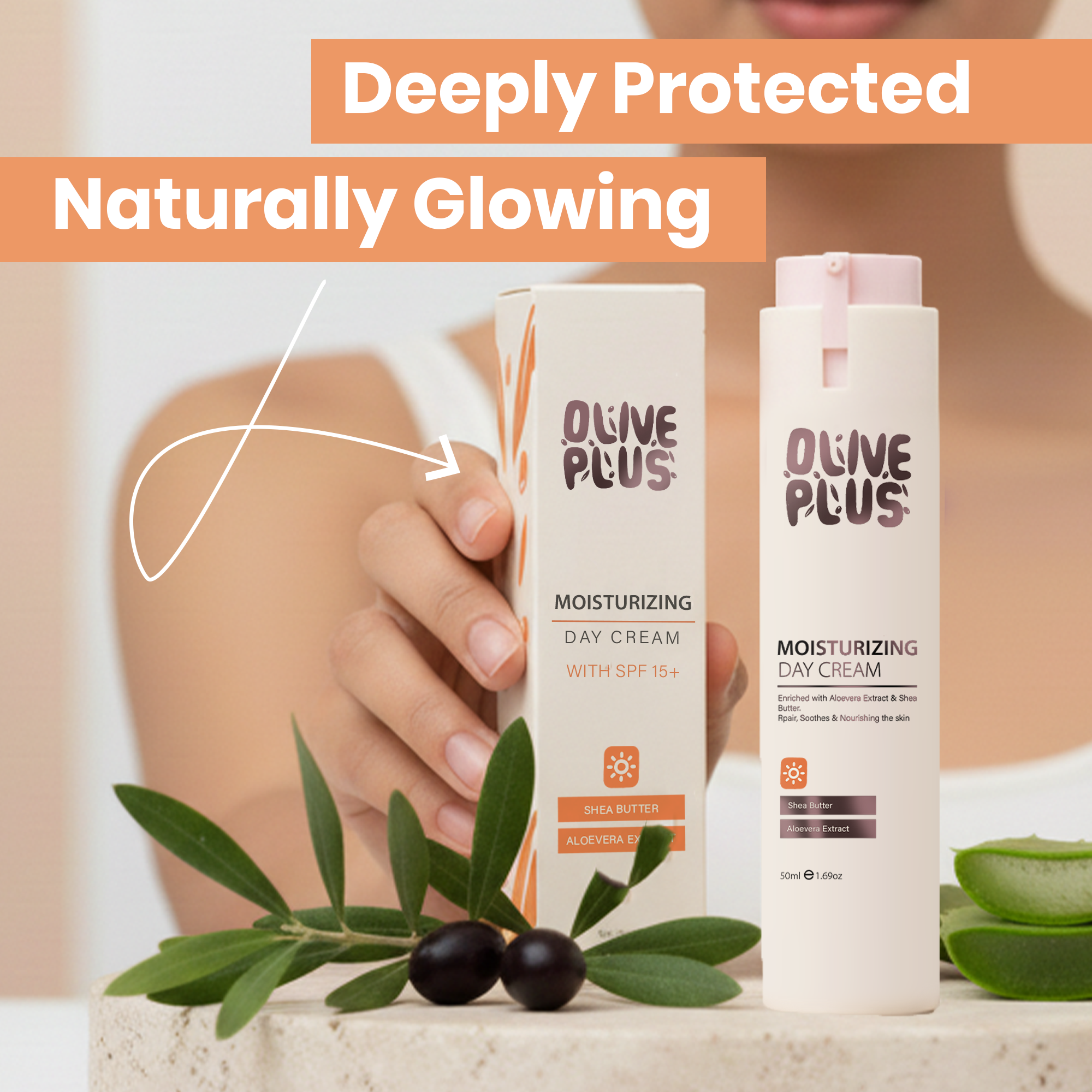 Moisturizing Day Cream SPF 15+ | Olive Plus – Olive Plus Shop