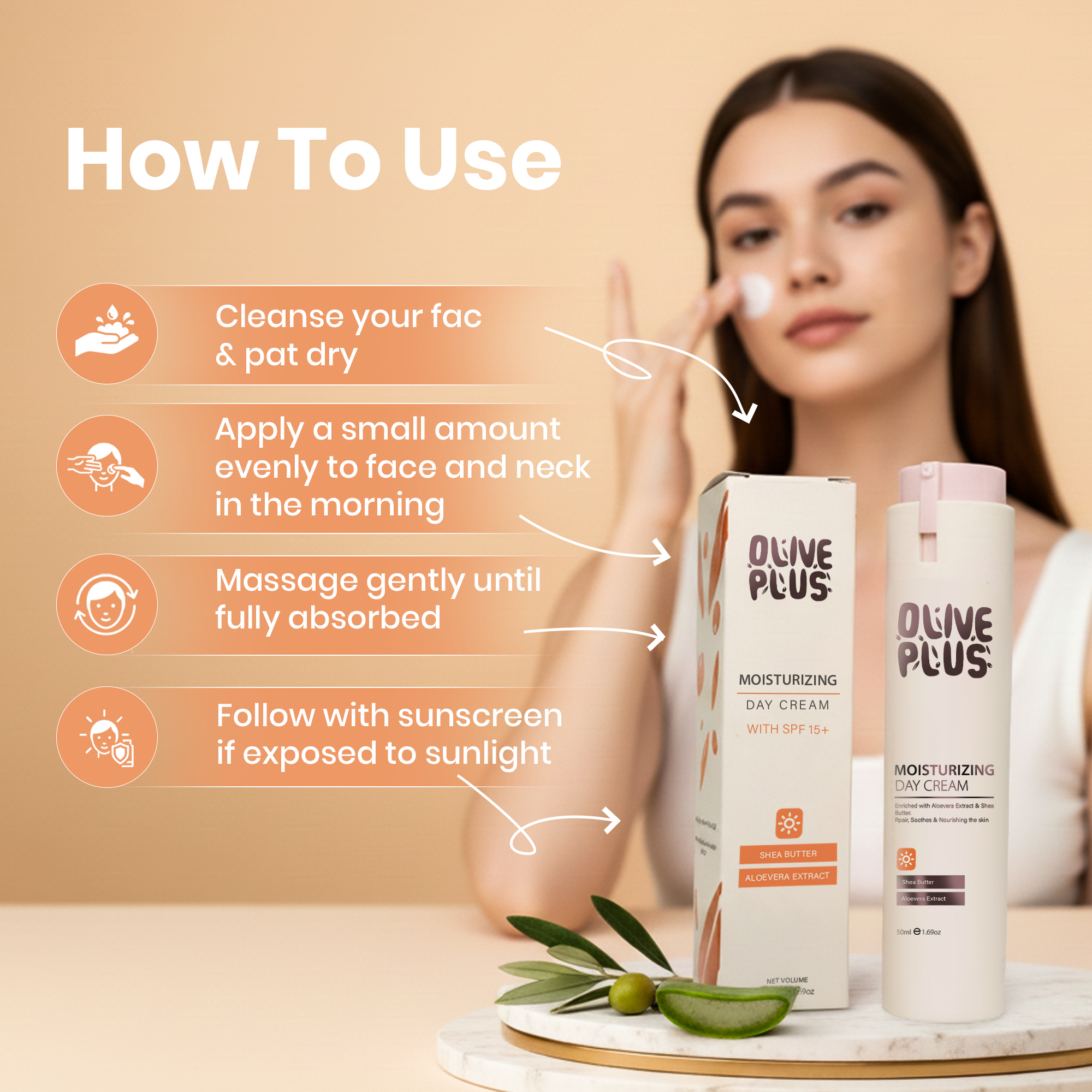 Moisturizing Day Cream | Hydrating Day Cream | Olive Plus Shop