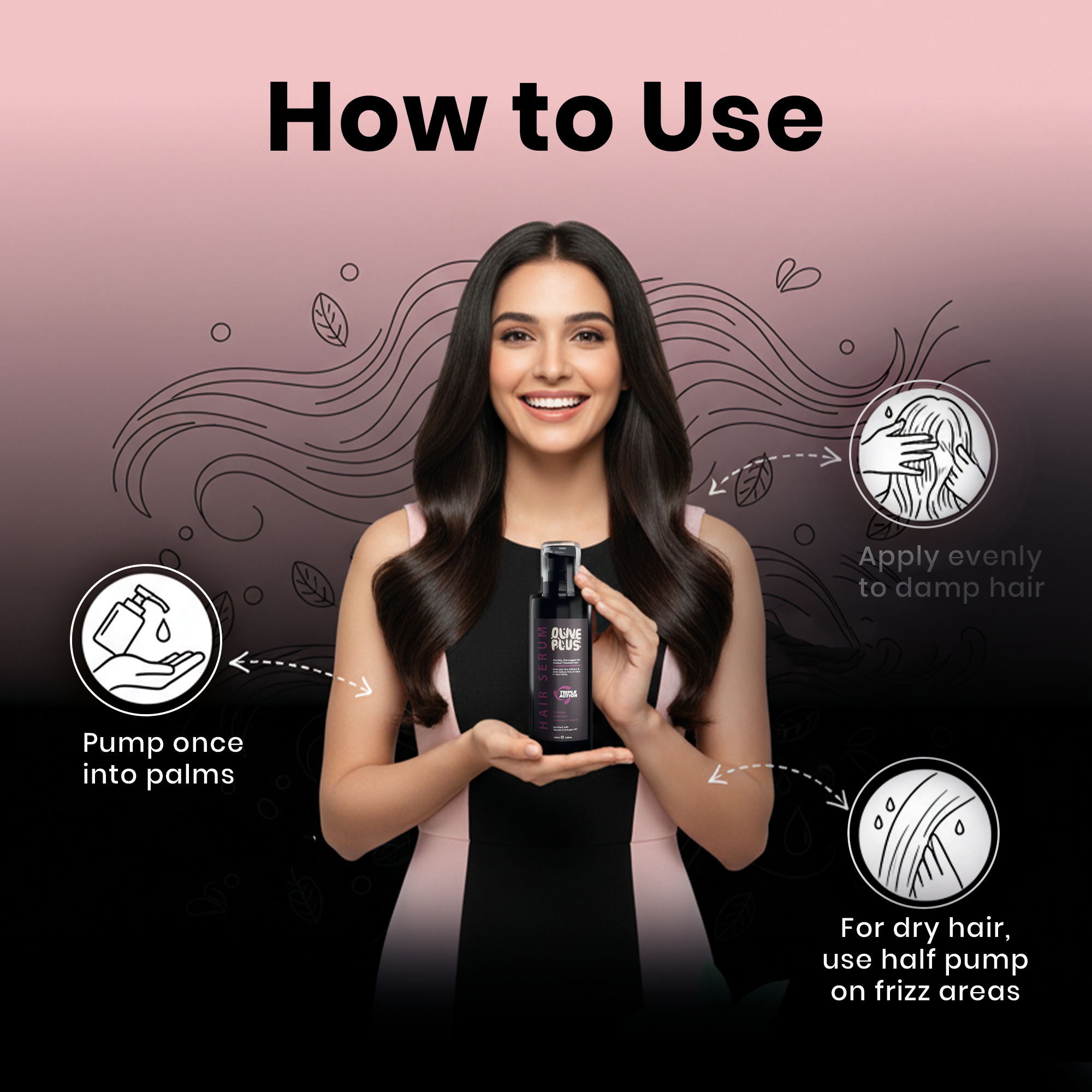 Vitamin E Hair Serum | Hair Serum | Olive Plus Shop