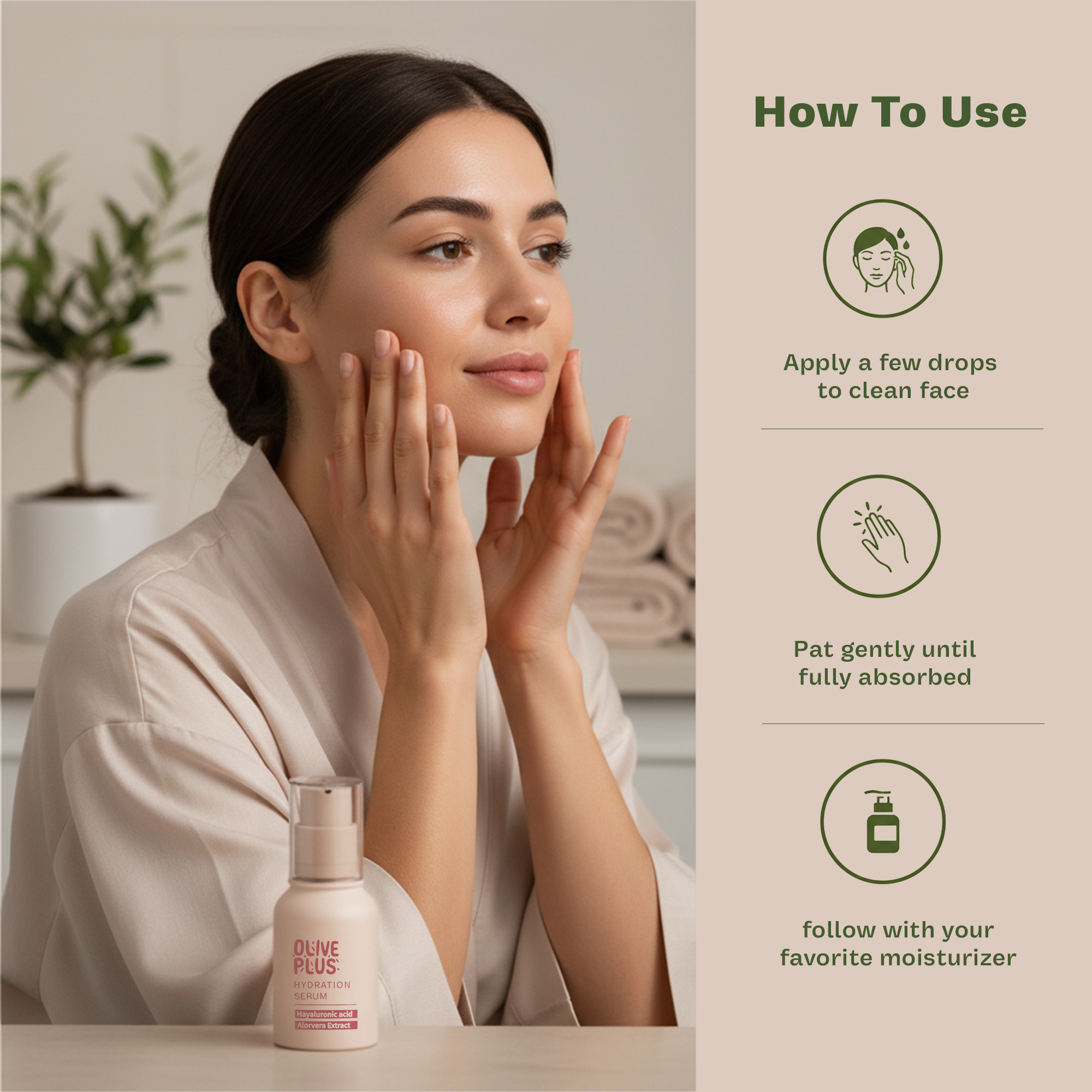 Hydration Face Serum | Olive Plus Serum | Olive Plus Shop