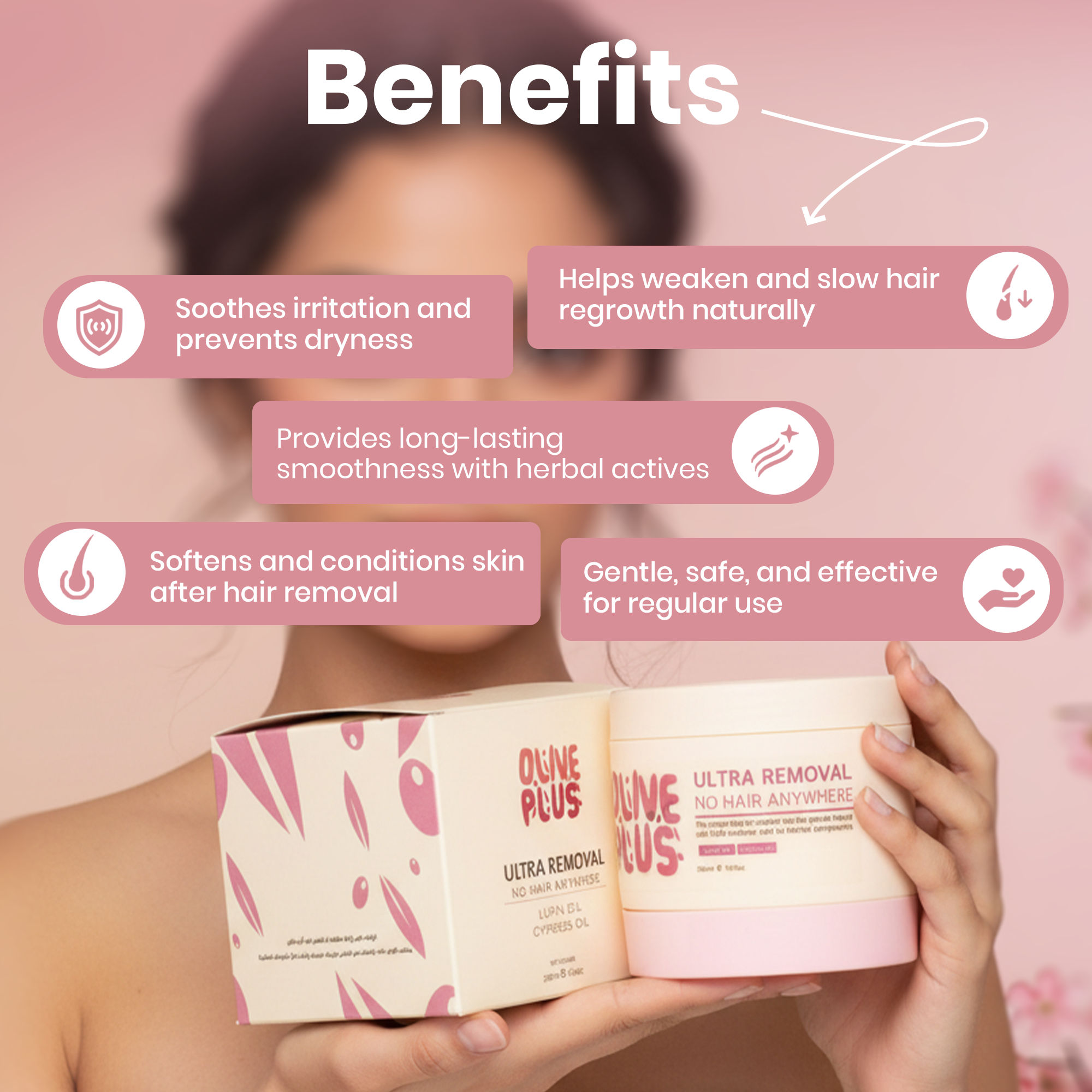 Natural Hair Removal Cream | Cyprus Cream | Olive Plus Shop