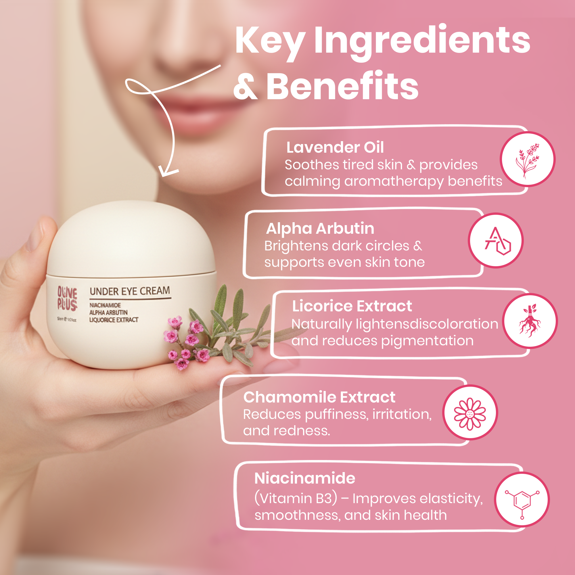 Under Eye Cream | Brightening Under Eye Cream | Olive Plus Shop