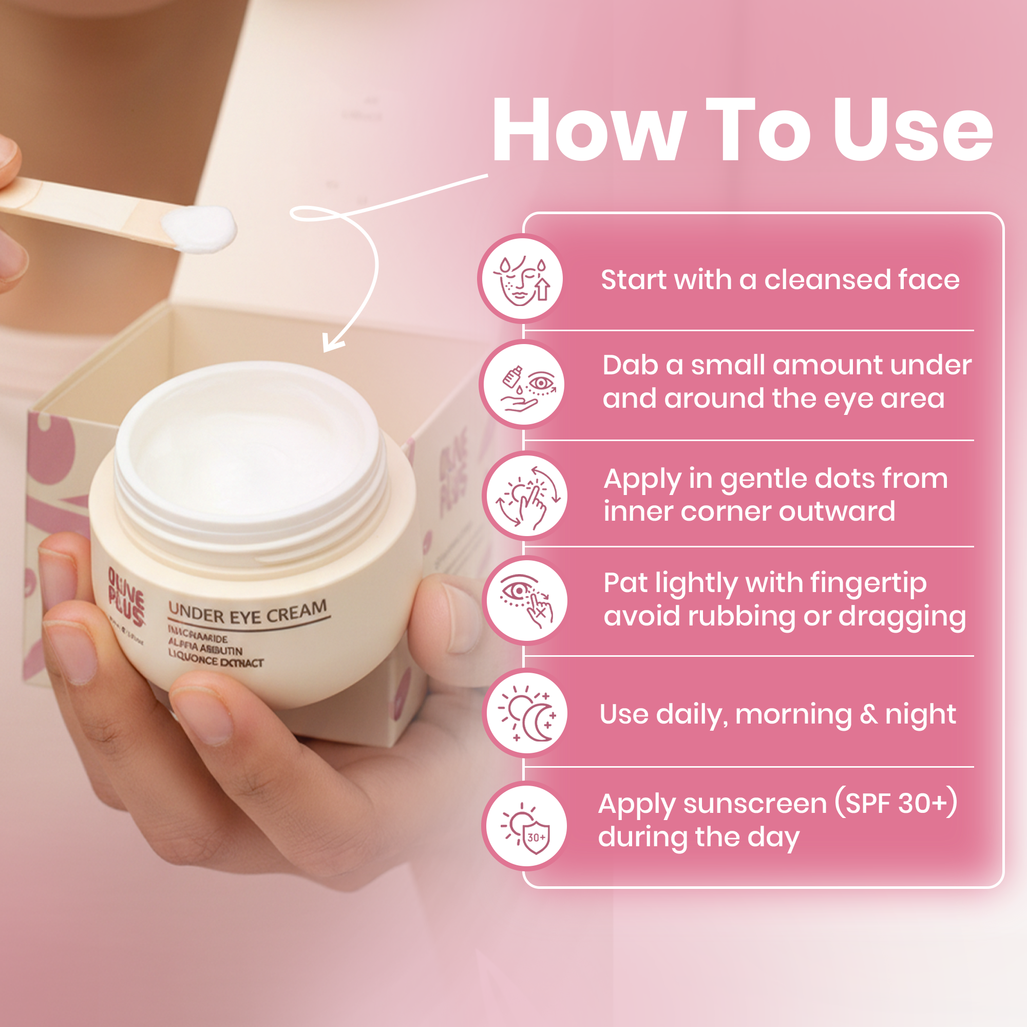 Under Eye Cream | Brightening Under Eye Cream | Olive Plus Shop